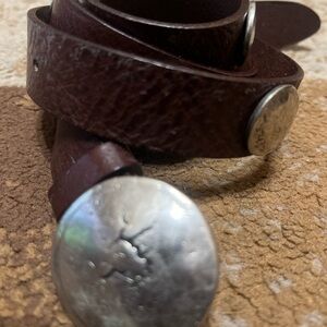 Authentic Garuglieri Italian leather Brown Belt.